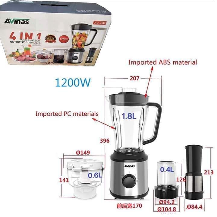 ELECTRIC BLENDER AVINAS 4 IN 1