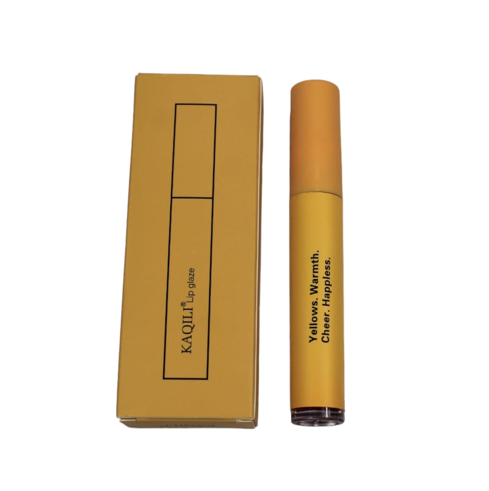 3 EFFECTS LIP GLAZE  YELLOW, WARMTH, CHEER, HAPPLESS BY KAQILI