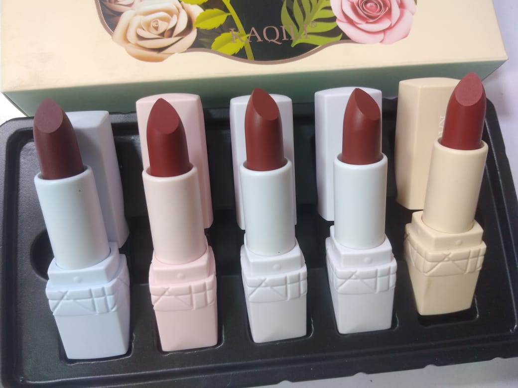 GORGEOUS WATER MIRROR LIGHT 5 PCS LIPSTICK BY KAQILI