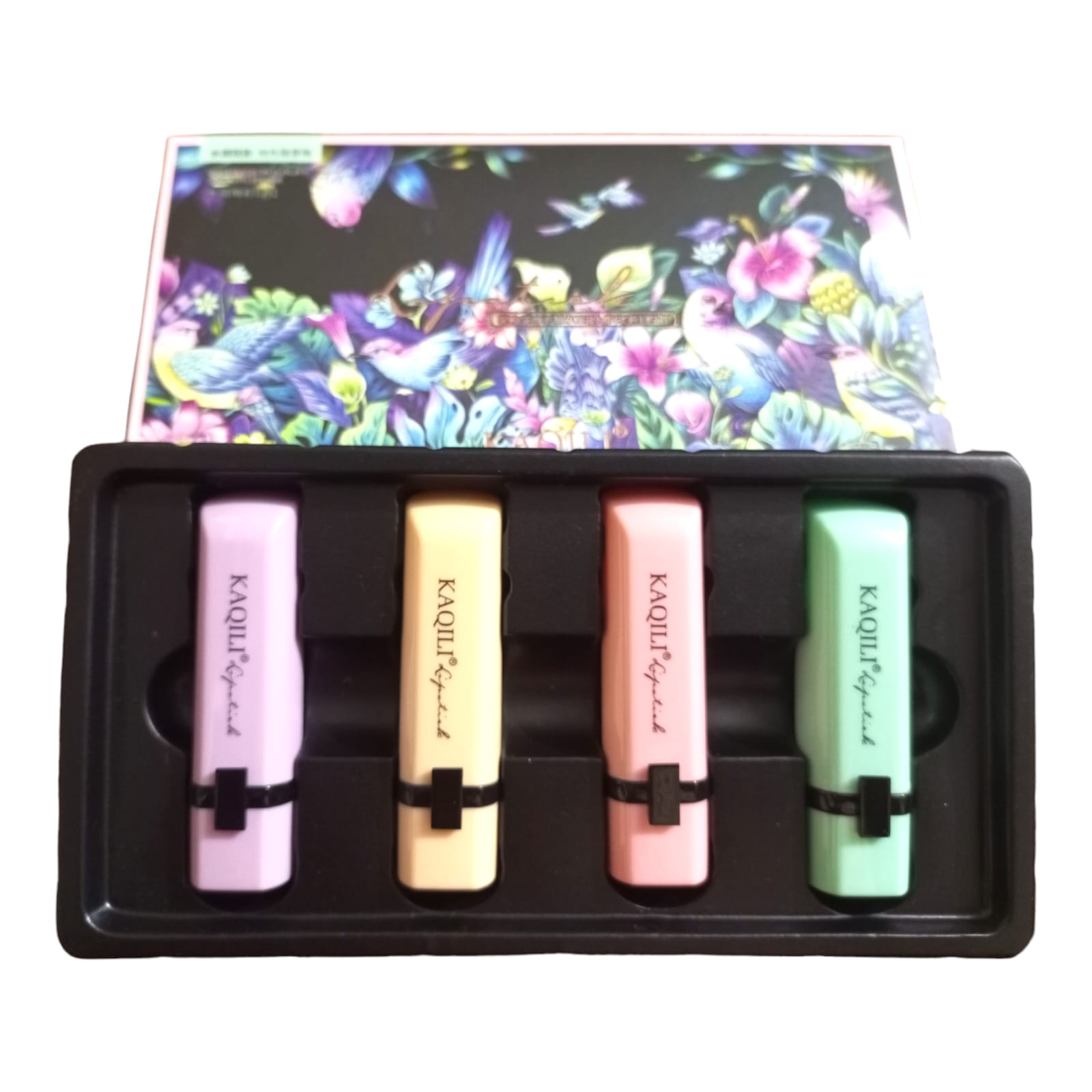 GORGEOUS WATER MIRROR LIGHT 4 PCS LIPSTICK SET BY KAQILI