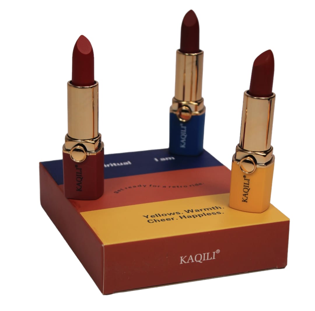 SOFT MIST MATTE LIPSTICK COMBINATION 3 STICKS BY KAQILI