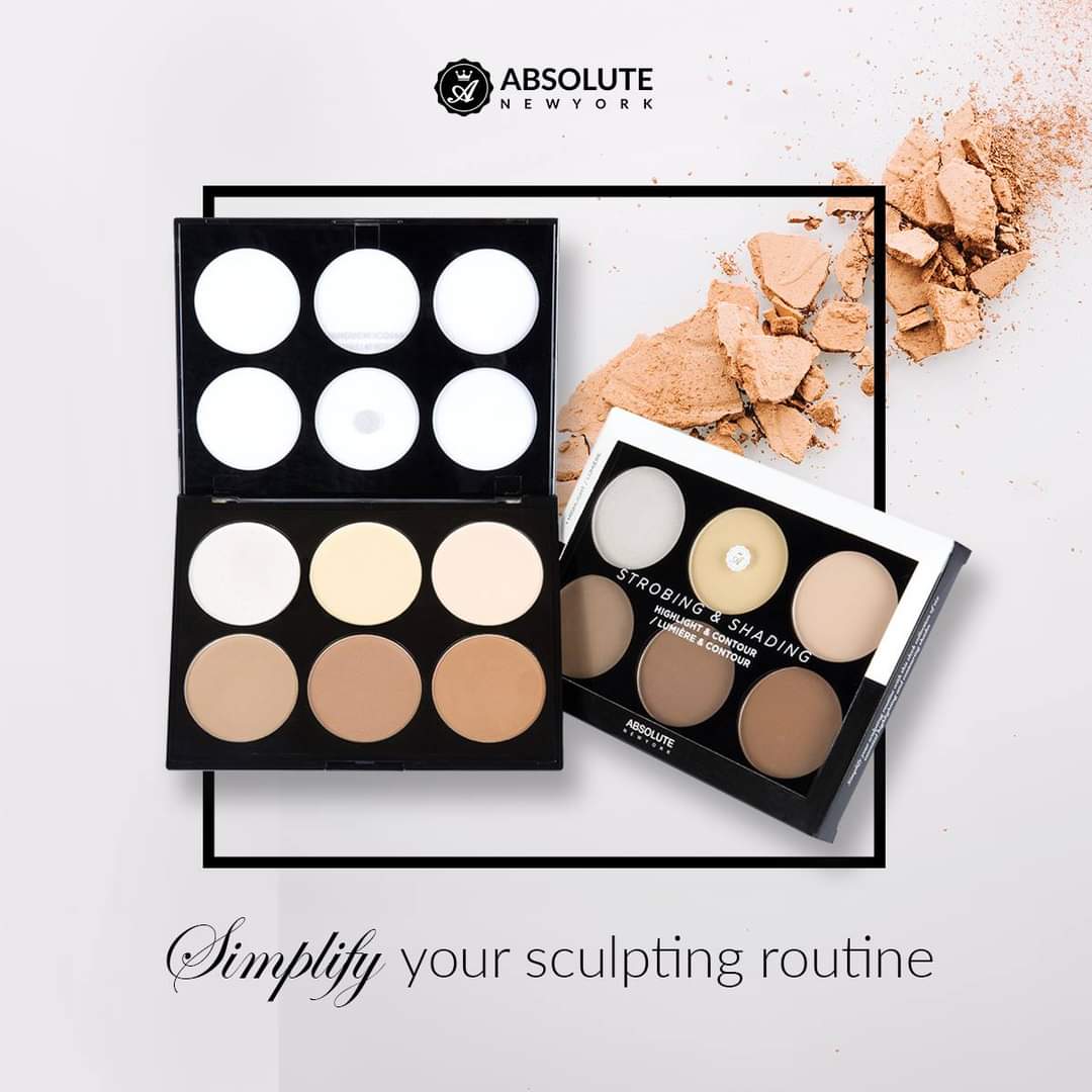 HIGHLIGHT & CONTOUR PALETTE STROBING & SHADING ABSOLUTE NEWYORK